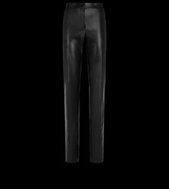 TAILORED STRAIGHT LEATHER PANTS