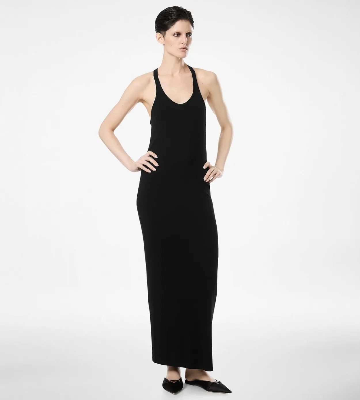 TANK TOP DRESS WITH TONAL TF EMBROIDERED LOGO