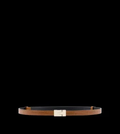 TEJUS-EFFECT PRINTED LEATHER INTERLOCK T BELT