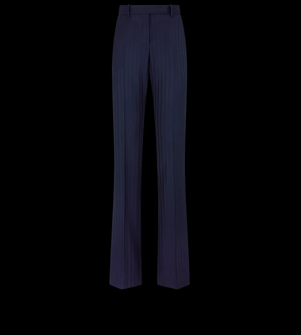 TONAL STRIPE VIRGIN WOOL TAILORED STRAIGHT PANTS