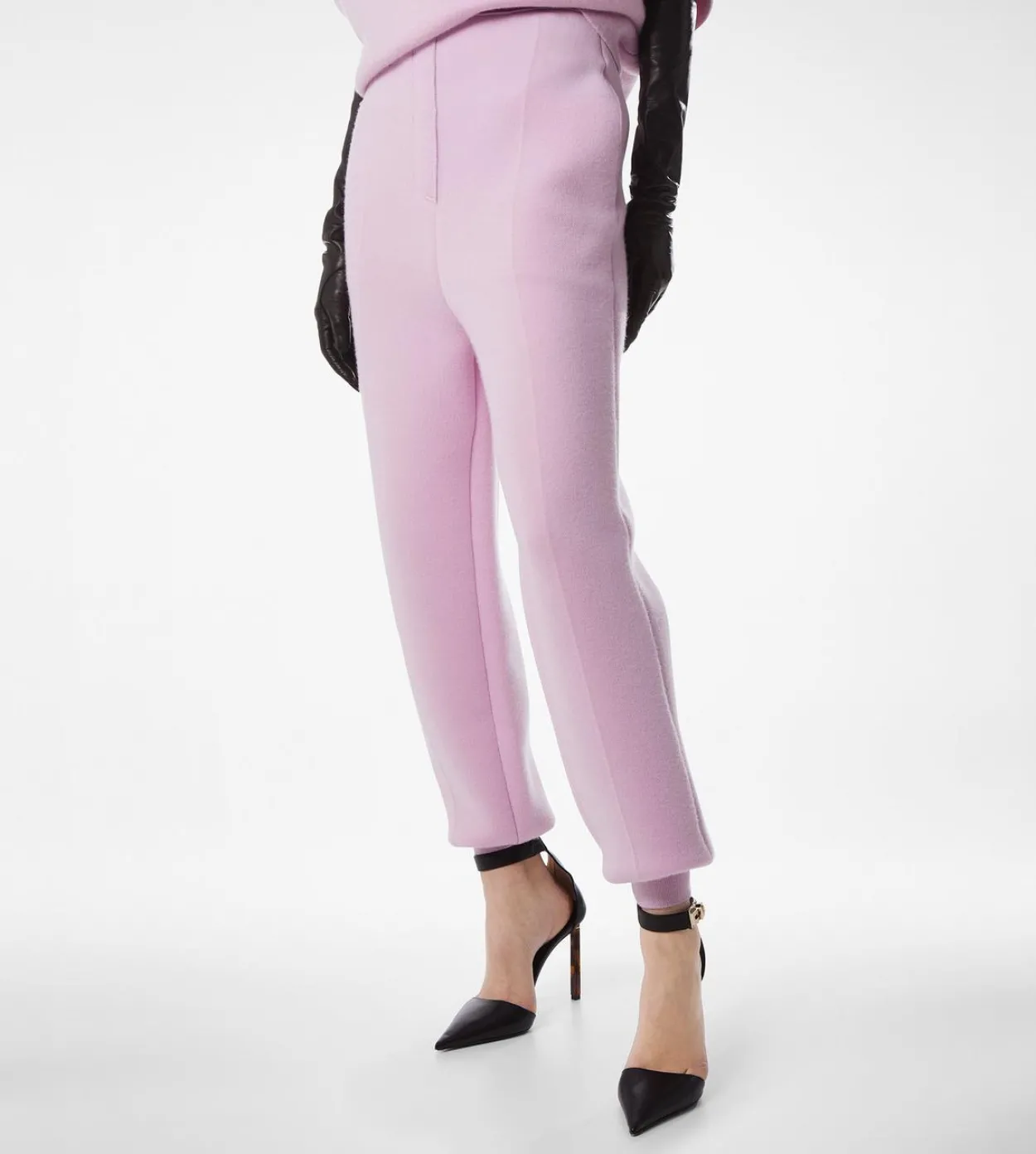 ULTRAFINE CASHMERE BLEND SCULPTURAL JOGGERS