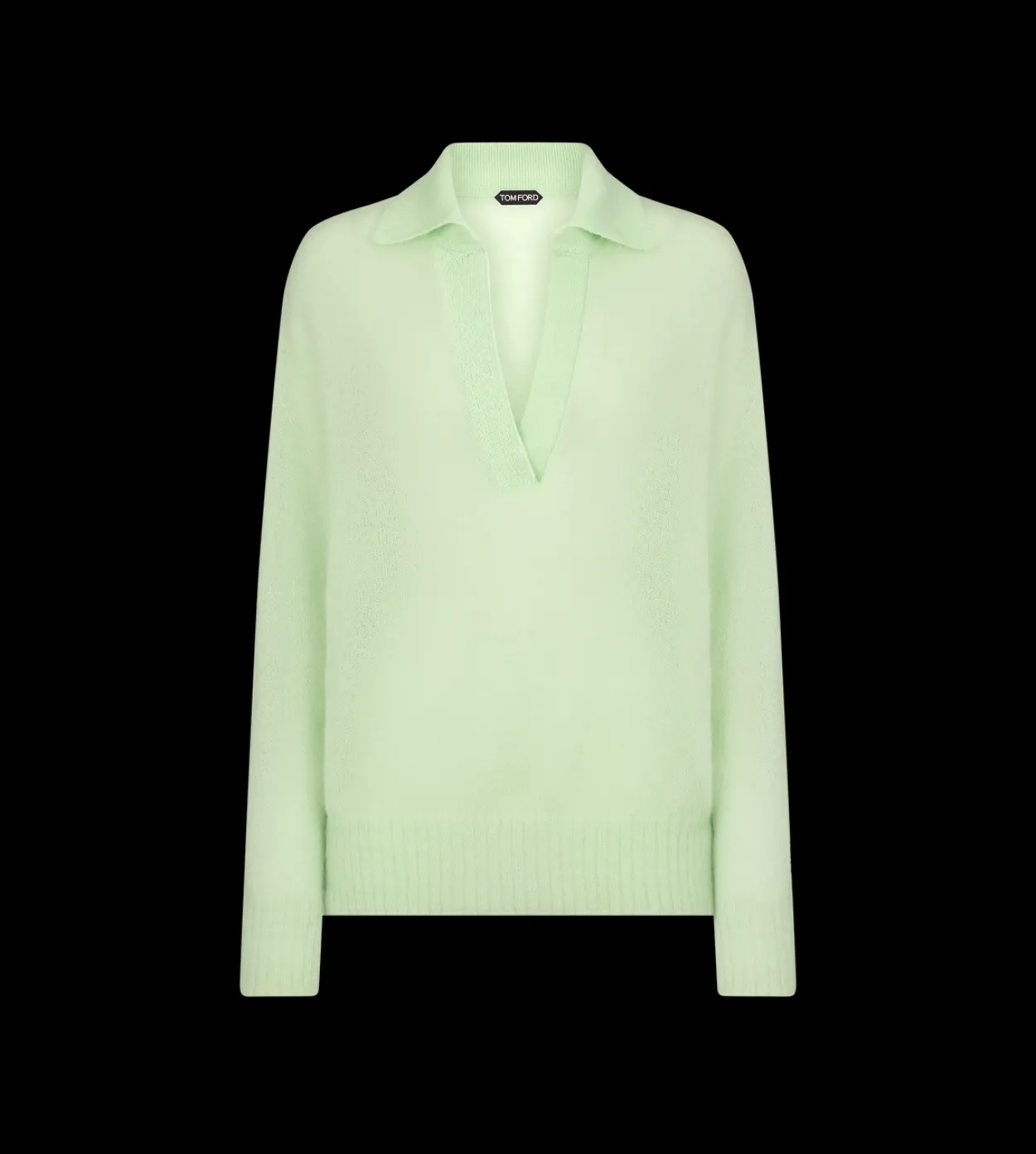 ULTRASOFT CASHMERE SILK OVERSIZED OPEN POLO COLLAR KNIT