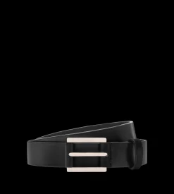 VACCHETTA LEATHER DETAIL BUCKLE BELT