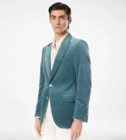 VELVET MICRO POLKA DOT JACKET