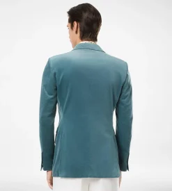 VELVET MICRO POLKA DOT JACKET
