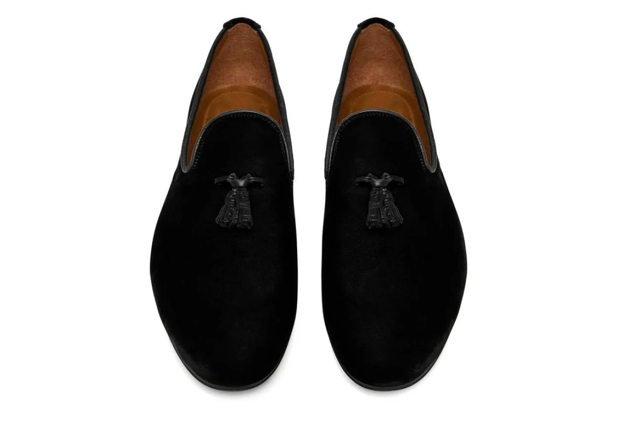 VELVET NICOLAS TASSEL SLIPPER
