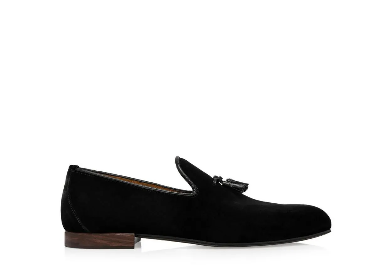 VELVET NICOLAS TASSEL SLIPPER