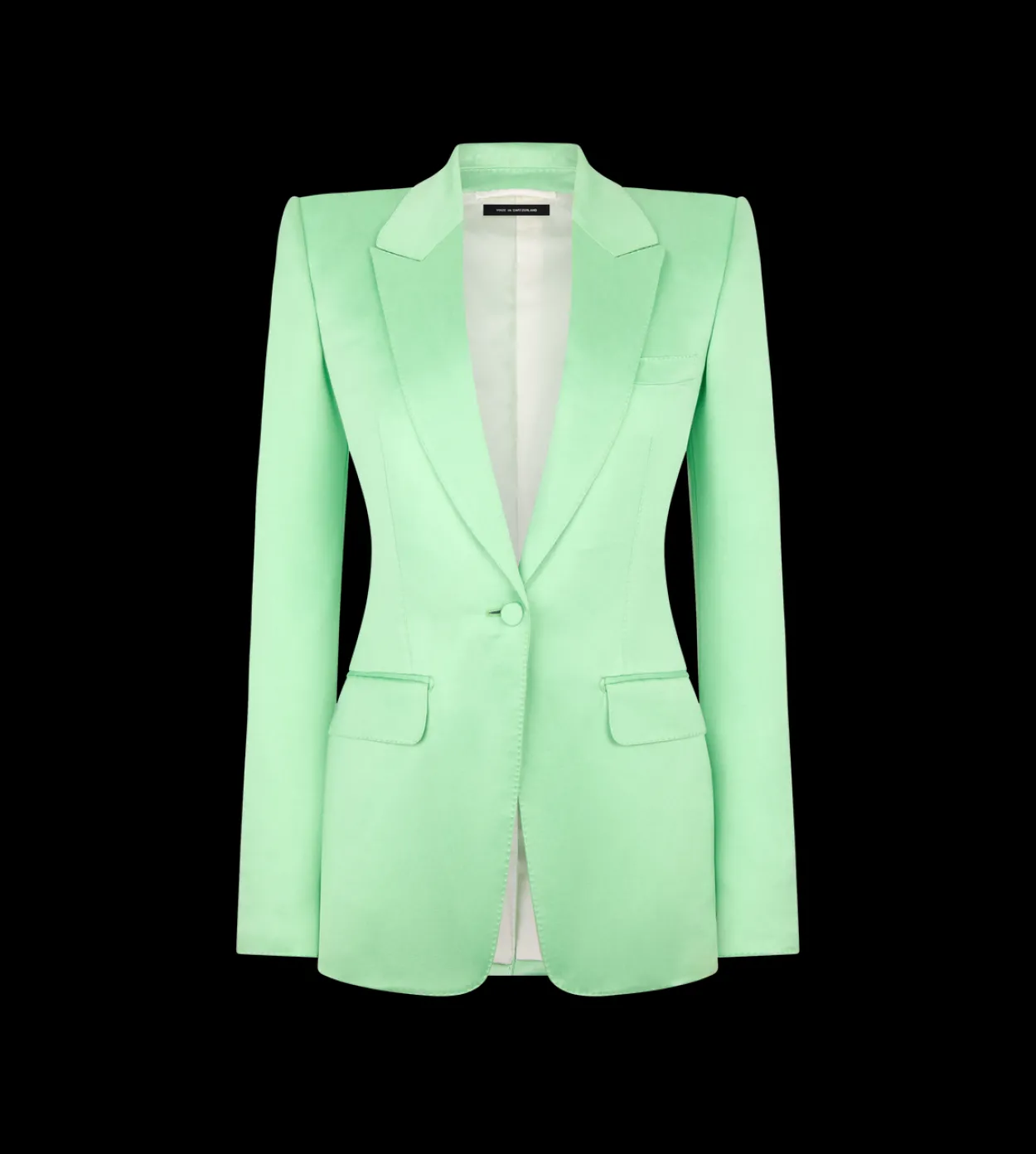 WASHED COTTON SILK BLEND DUCHESSE SINGLE BREASTED JACKET