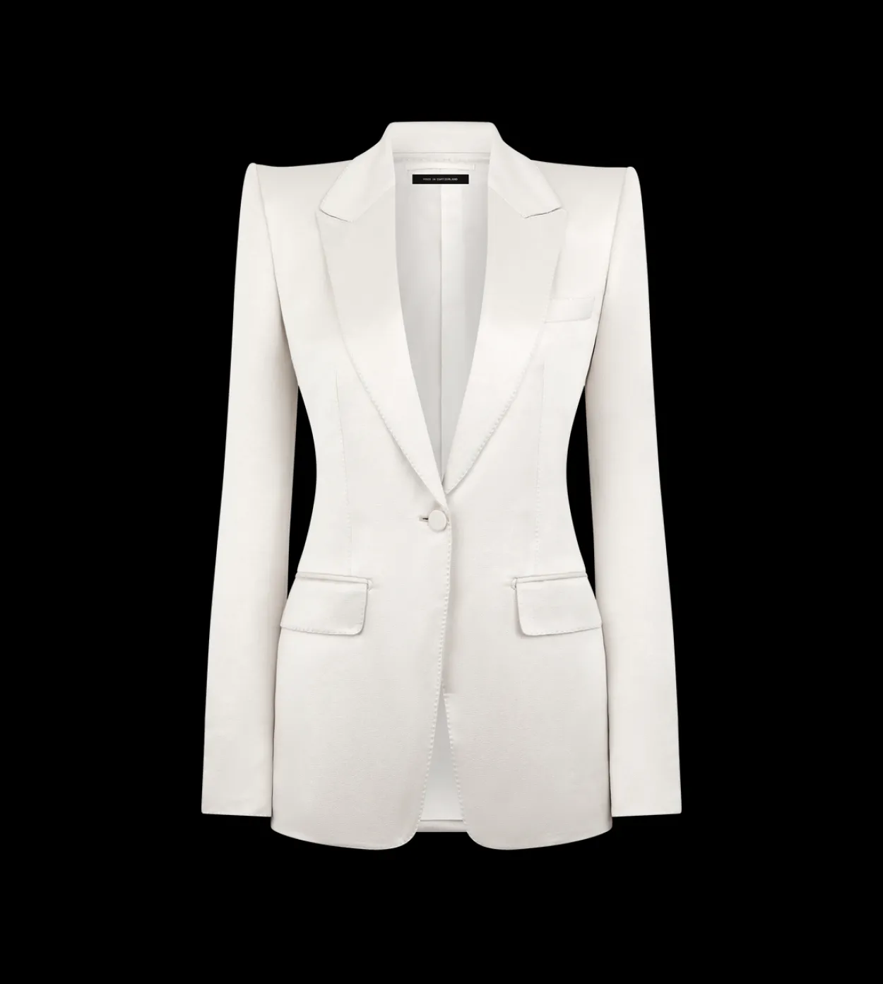 WASHED COTTON SILK BLEND DUCHESSE SINGLE BREASTED JACKET