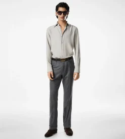 WASHED TWILL SLIM FIT SHIRT