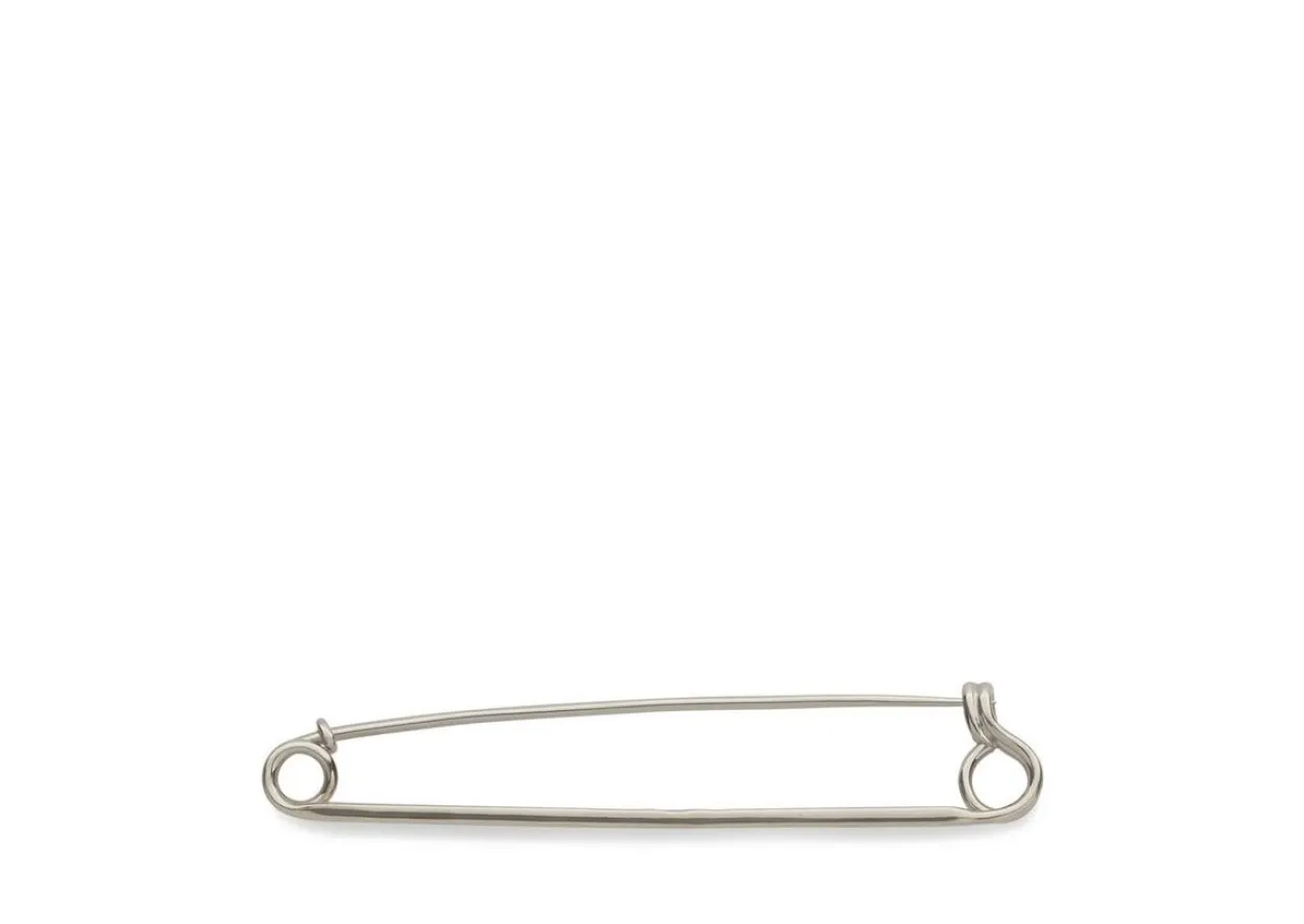 WHITE GOLD COLLAR PIN