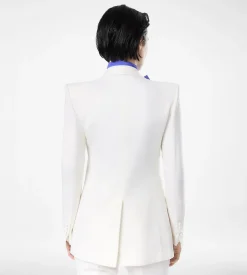 WOOL CASHMERE FLANNEL SINGLE BREASTED JACKET