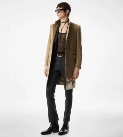 WOOL CASHMERE LIGHT TAILORED COAT