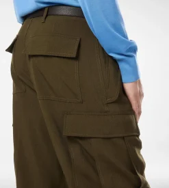 WOOL CASHMERE SILK REPS CARGO PANT