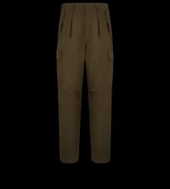 WOOL CASHMERE SILK REPS CARGO PANT