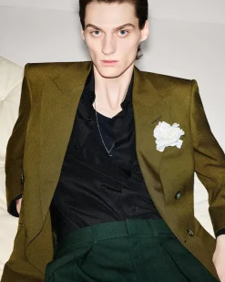 WOOL CASHMERE SILK REPS JACKET