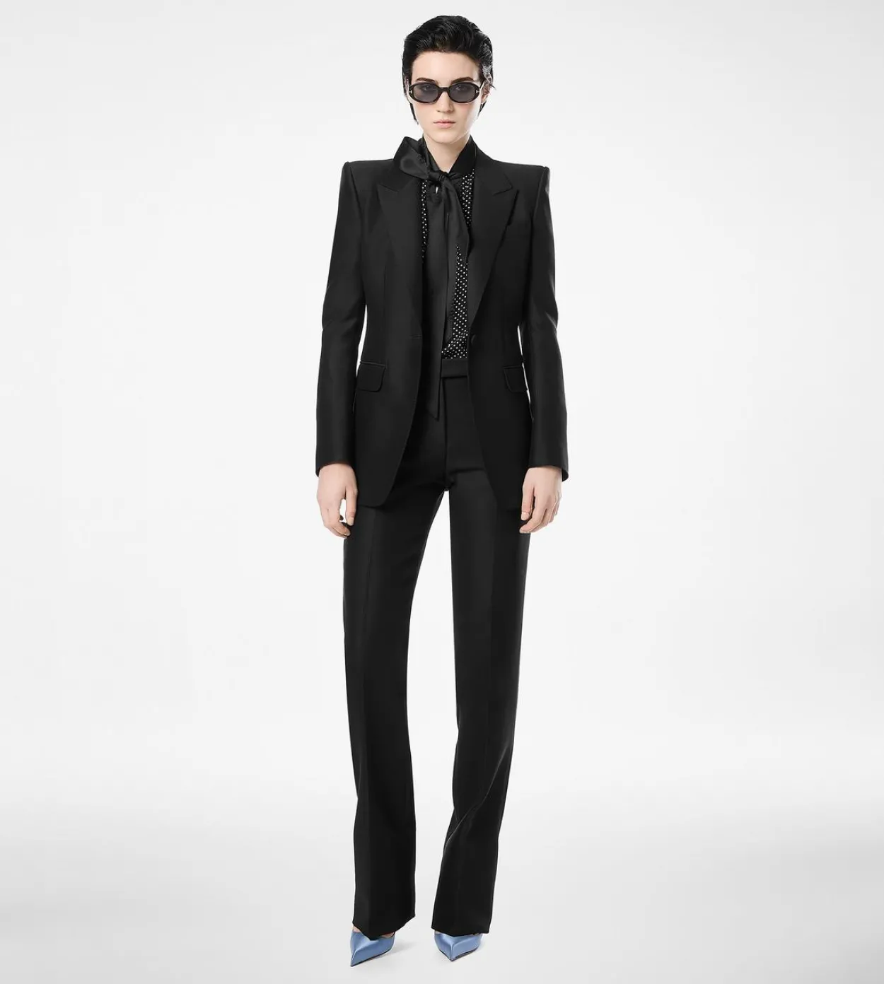 WOOL SILK RADZMIR TAILORED STRAIGHT PANTS