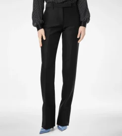 WOOL SILK RADZMIR TAILORED STRAIGHT PANTS