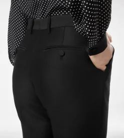WOOL SILK RADZMIR TAILORED STRAIGHT PANTS