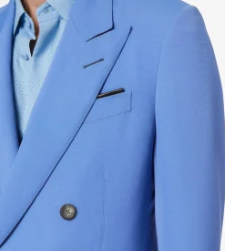 WOOL VISCOSE DOUBLE FAILLE JACKET