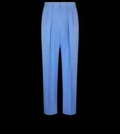 WOOL VISCOSE DOUBLE FAILLE DOUBLE PLEAT PANT