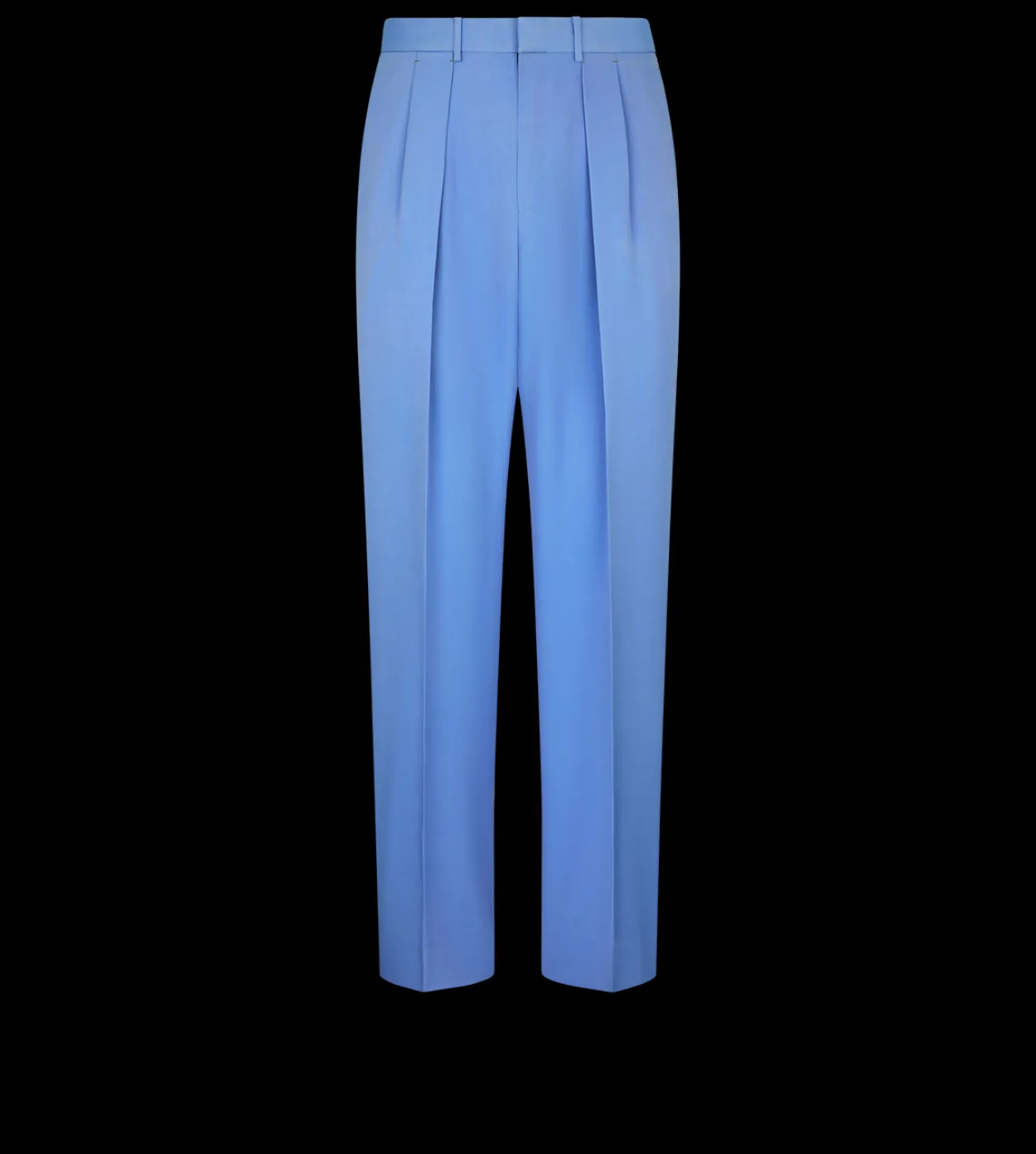 WOOL VISCOSE DOUBLE FAILLE DOUBLE PLEAT PANT