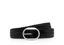 WOVEN LEATHER OVAL BELT