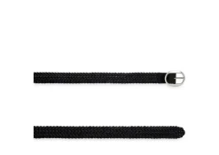 WOVEN LEATHER OVAL BELT